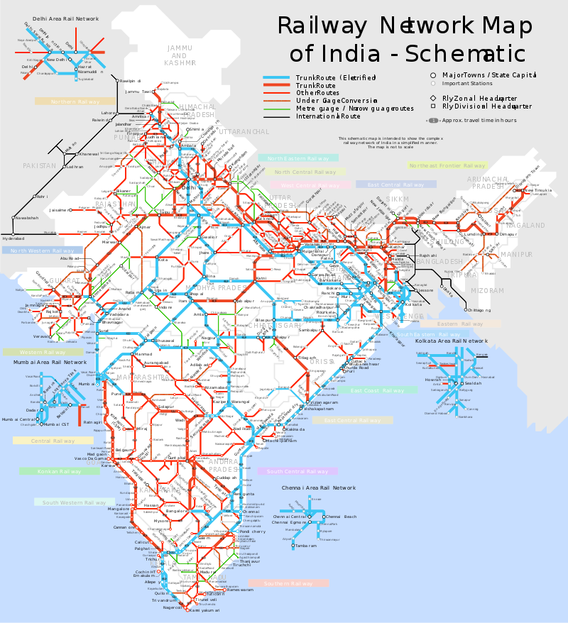 RailwayNetworkMapIndia